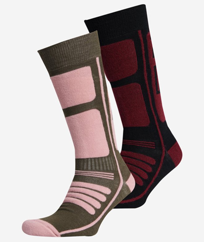 Lots de 2 Paires de Chaussettes de Montagne en Mérinos Taille: 1Taille - Superdry - Modalova