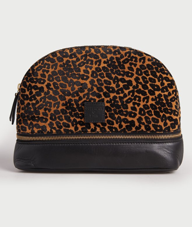 Leren Make-uptas Bruin Grootte: 1SIZE afbeelding