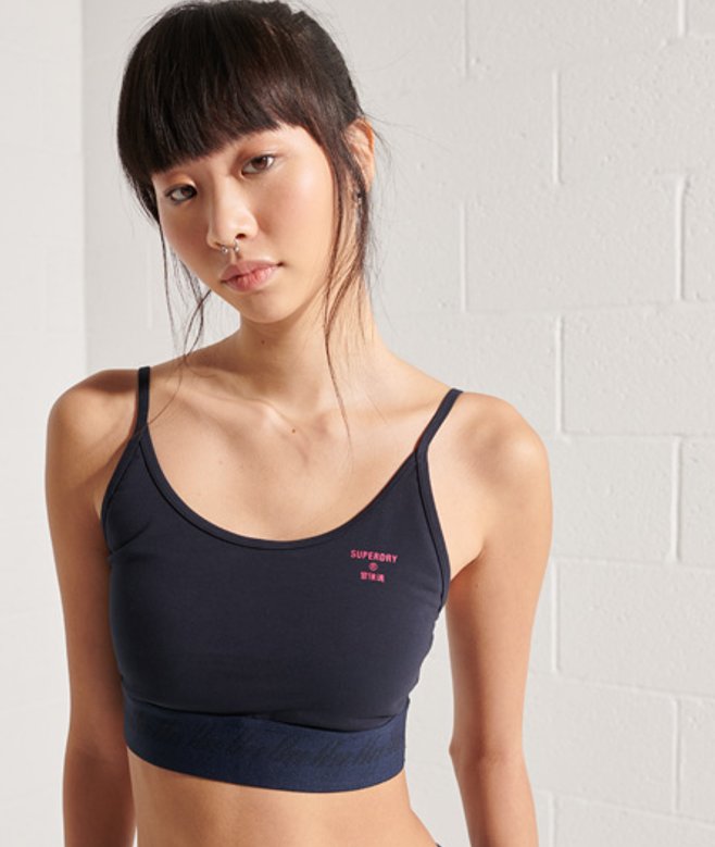 Superdry Women's Essential Strappy Crop Top Navy / Eclipse Navy