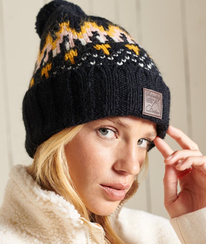 Bonnet en Maille Intarsia / Taille: Taille Unique - Superdry - Modalova