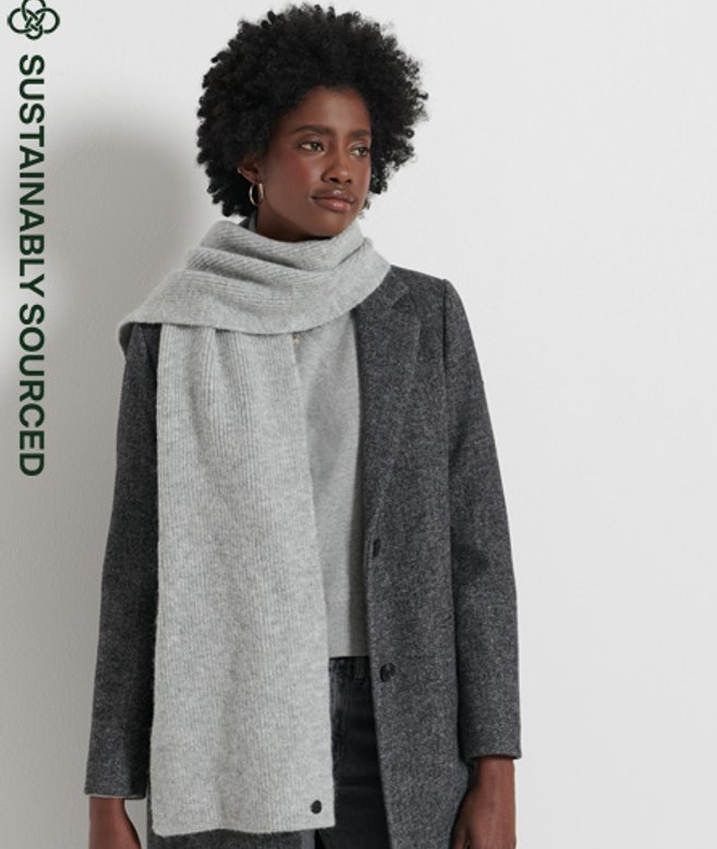 Luxe Sjaal Lichtgrijs Grootte: 1SIZE afbeelding