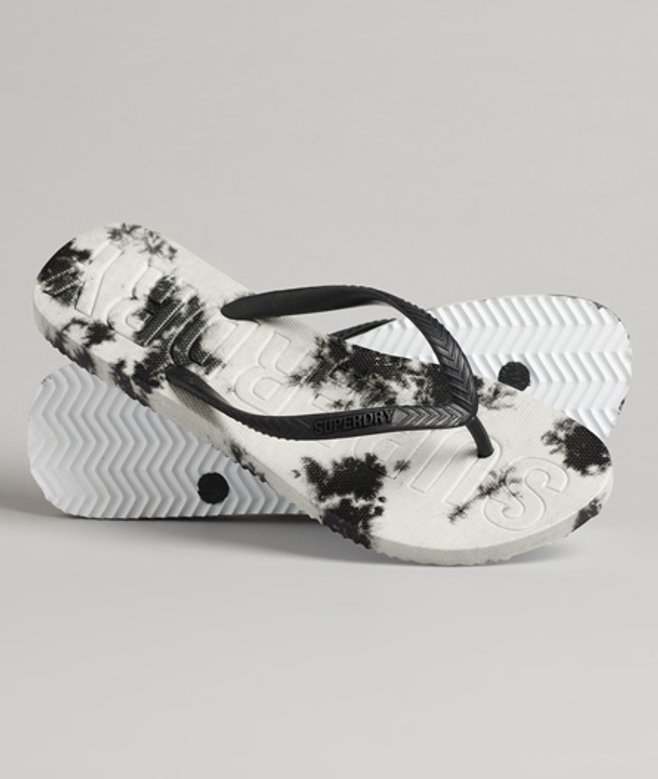 Code Tie-dye Teenslippers Zwart Grootte: L afbeelding