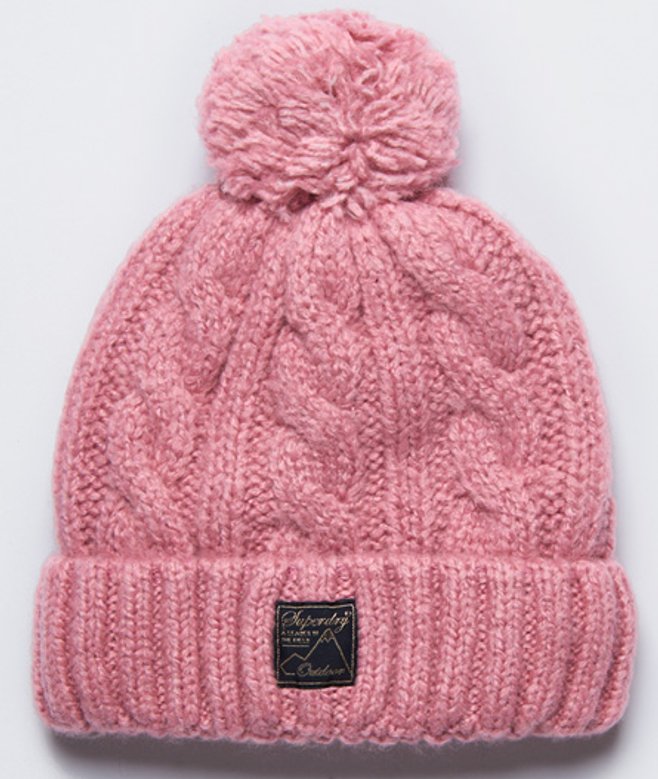 Kabelbeanie van Tweed