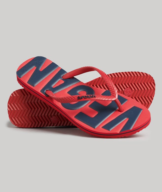 Klassieke Vintage Veganistische Teenslippers Rood Grootte: L afbeelding