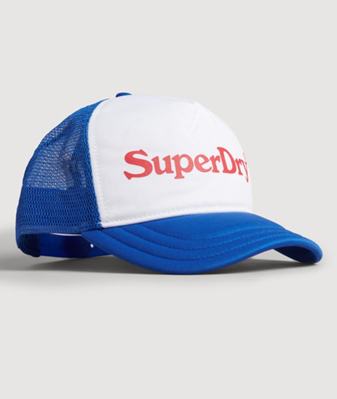 Superdry Women's Vintage Graphic Trucker Cap Blue/white / Regal Blue