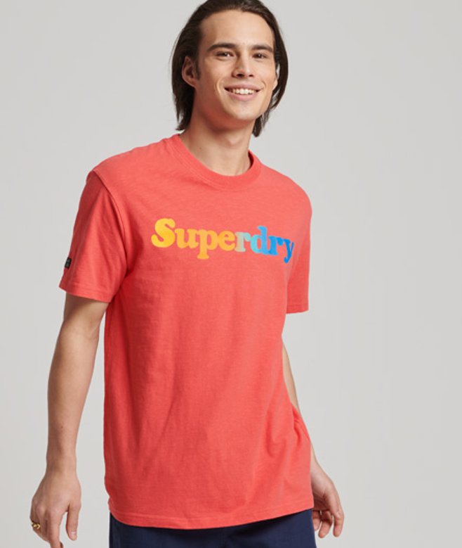 Herren Gestreiftes Vintage Cali T-shirt - Größe: M - Superdry - Modalova