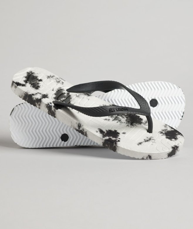 Superdry Men's Code Tie Dye Flip Flop Black / Mono Tie Dye