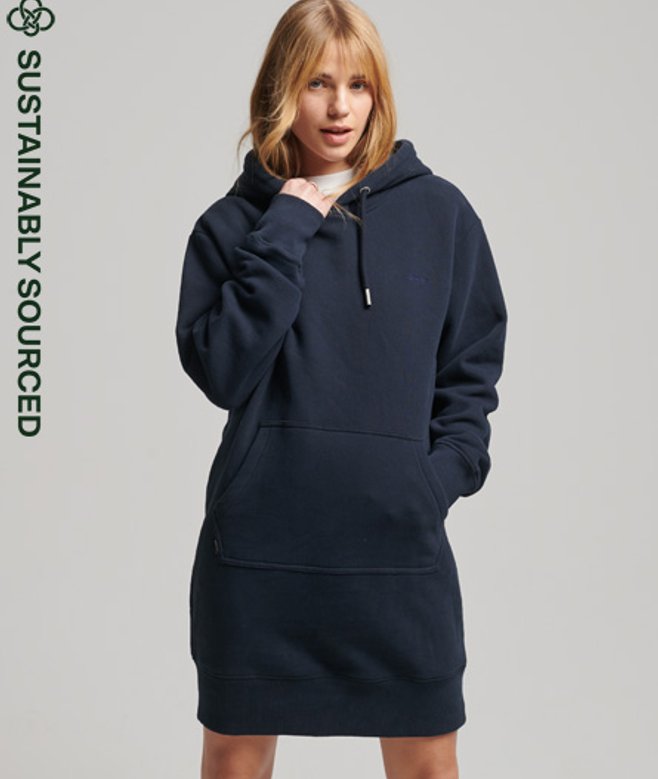 Vintage Logo Hoodiejurk van Biologisch Katoen