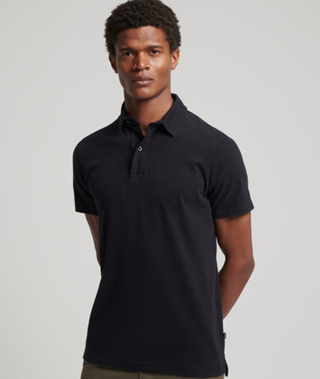 Herren Studios Polohemd aus Bio-baumwolle und Jersey - Größe: M - Superdry - Modalova