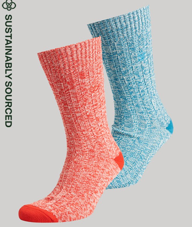 Duopak Uniseks Sokken van Biologisch Katoen