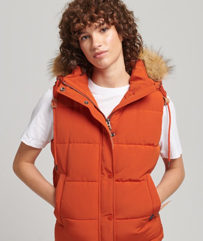 Everest Bodywarmer van Imitatiebont