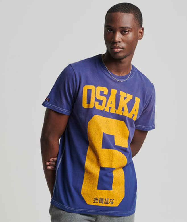 Klassiek Limited Edition Vintage 03 Rework T-shirt Blauw Grootte: M afbeelding