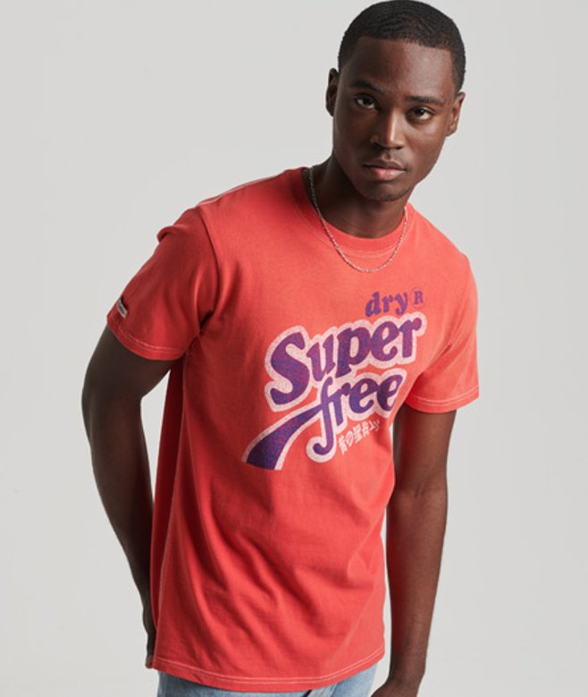 Klassiek Limited Edition Vintage 04 Rework T-shirt Rood Grootte: L afbeelding