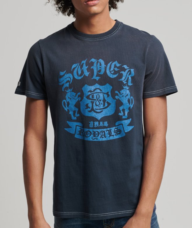 Limited Edition Vintage 06 Reworked Classic T-shirt Blauw Grootte: M afbeelding