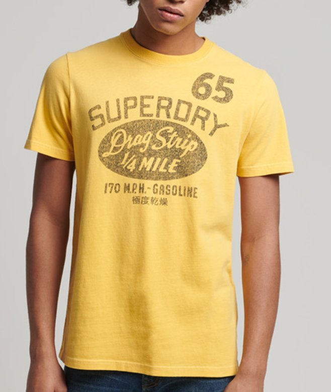 Superdry Men's Limited Edition Vintage 08 Rework Classic T-shirt Yellow / Pigment Yellow