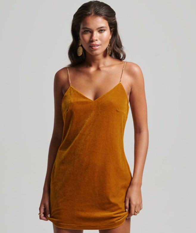 Fluwelen Mini-jurk met Kettingdetail