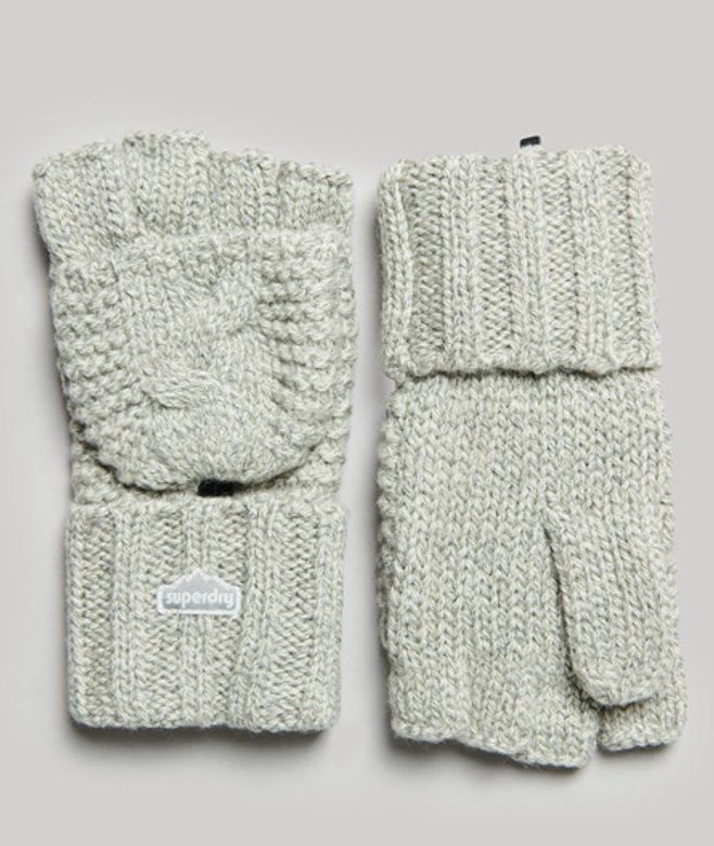 Gants en Maille Torsadée Taille: Taille Unique - Superdry - Modalova