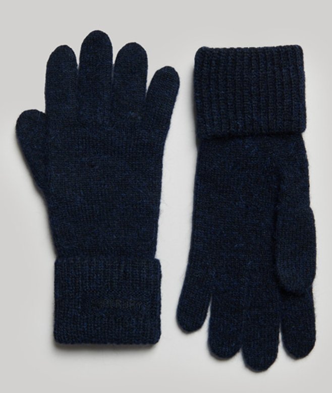 Essential Geribde Handschoenen Donkerblauw Grootte: 1SIZE afbeelding