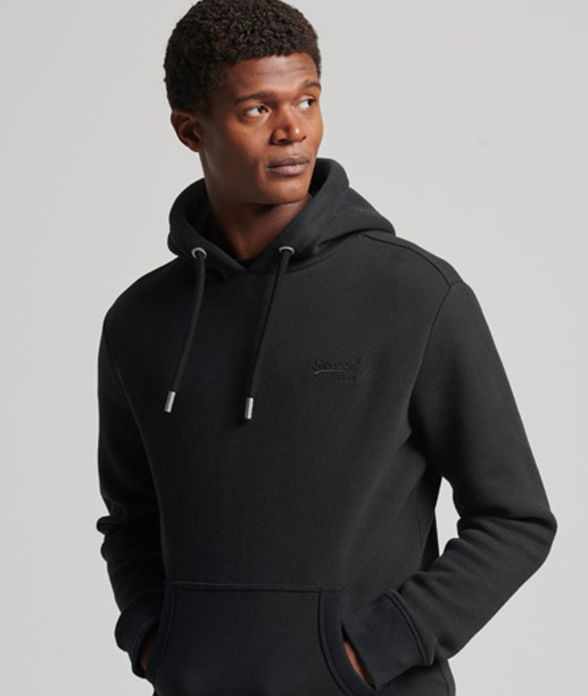 Essential Hoodie van Biologisch Katoen met Logo
