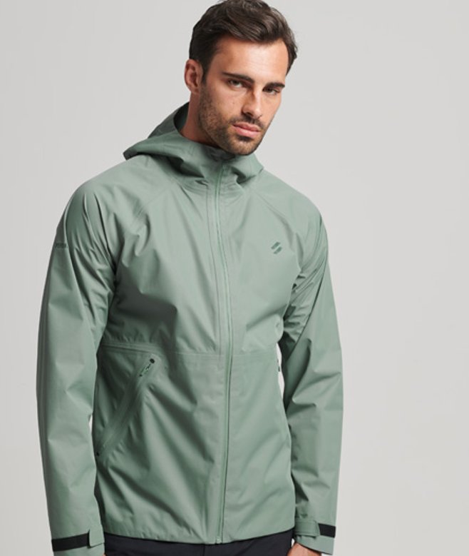 Waterdichte jas Groen Grootte: L afbeelding