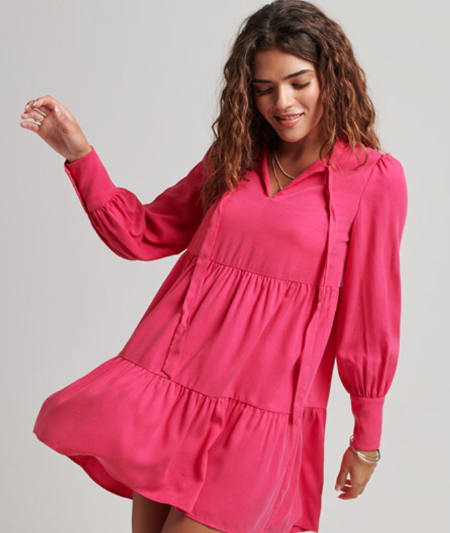 Damen Gestuftes Minikleid - Größe: 44 - Superdry - Modalova