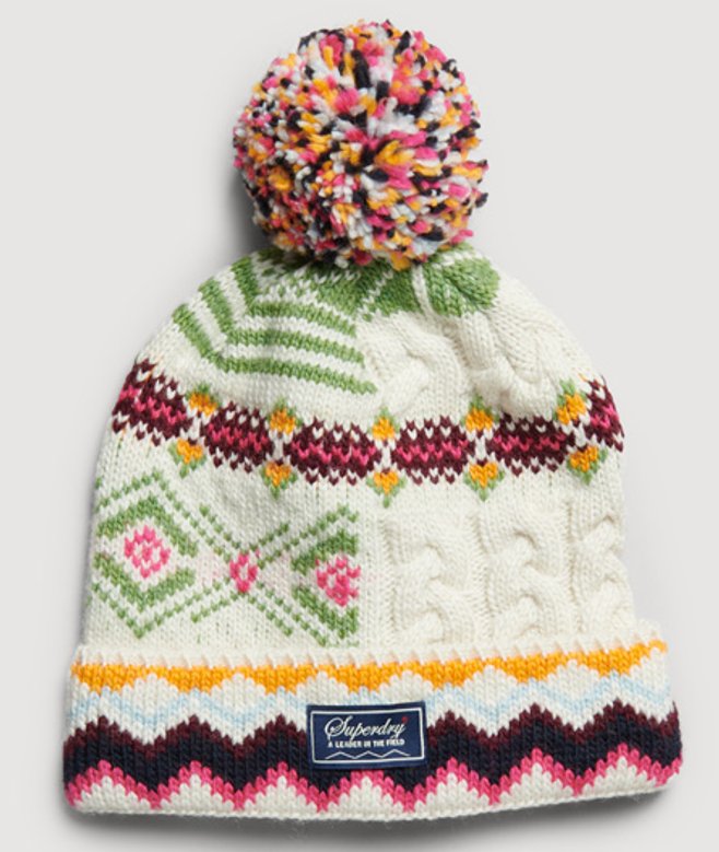 Beanie met Fair Isle-patroon