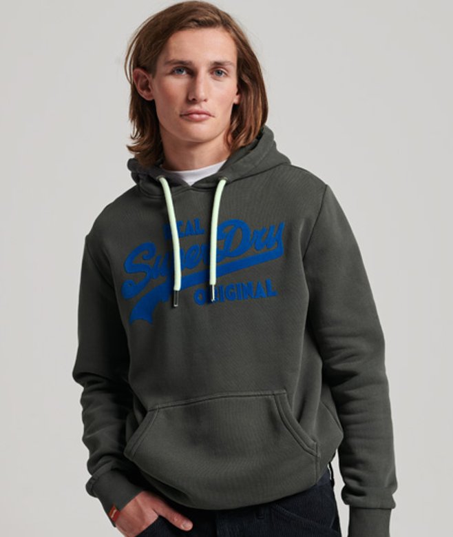 Vintage Logo Neon Hoodie