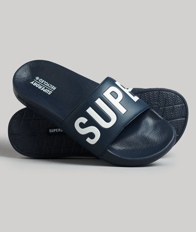 Superdry Code Core Badslippers Blauw