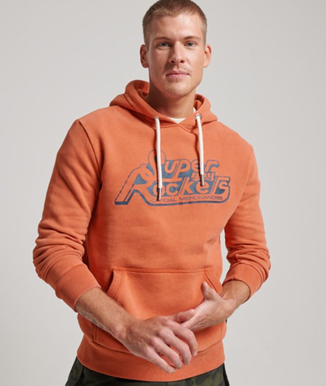 Superdry Vintage Shapers & Makers Hoodie Oranje