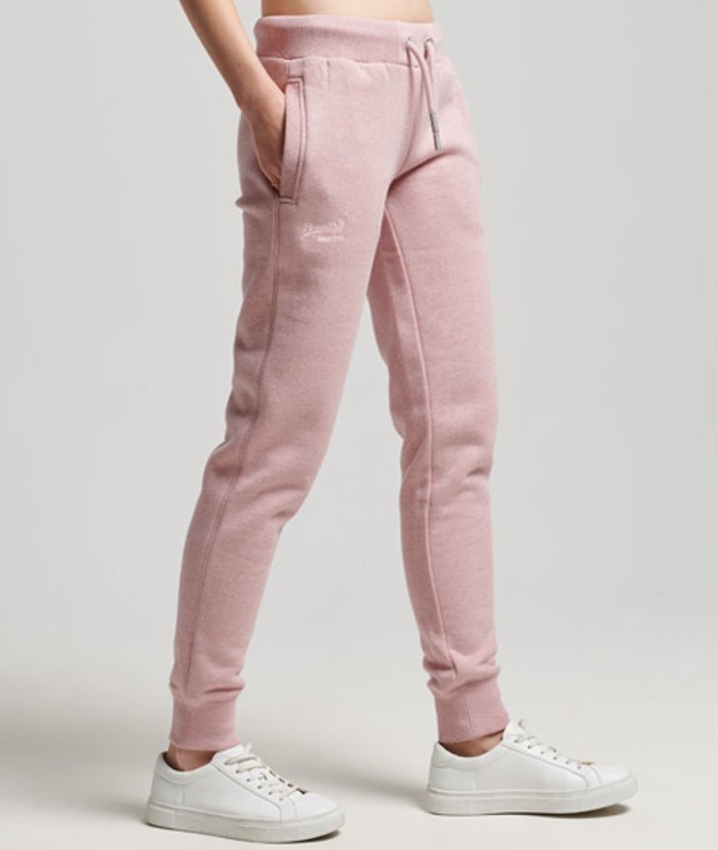Superdry Joggingbroek met Geborduurd Vintage Logo Roze