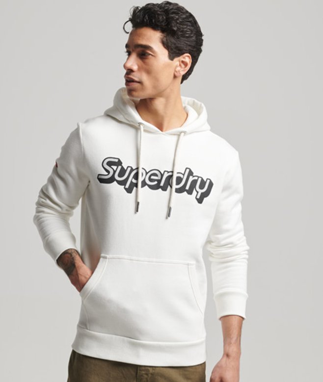 Superdry Trading Co Hoodie Wit