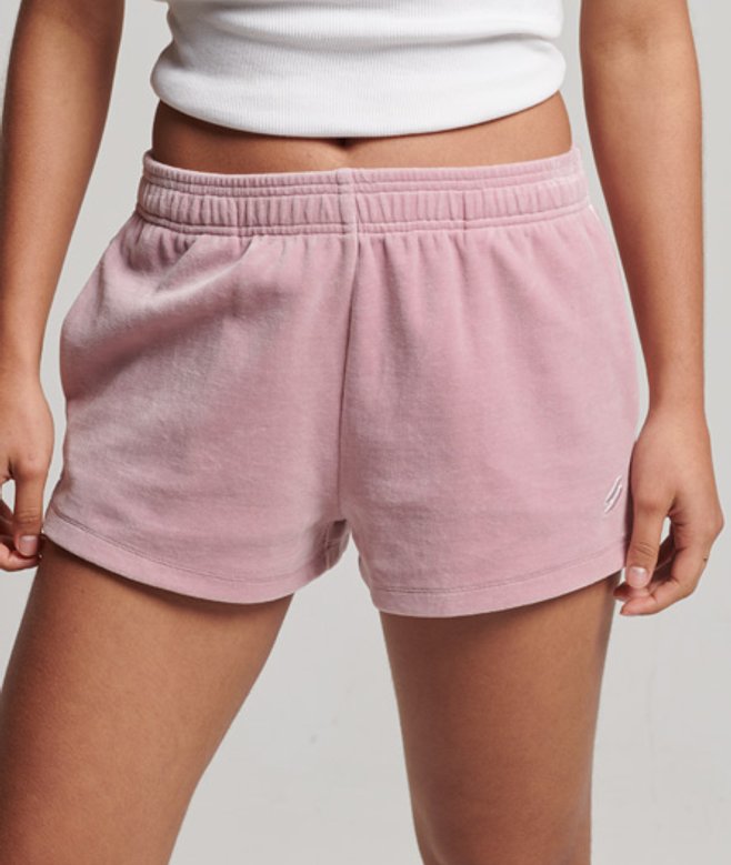 S Logo Velours Short Roze Grootte: 44 afbeelding