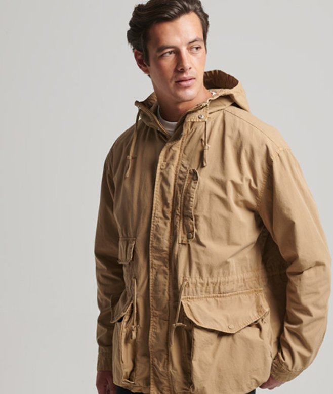 Jack met Teddykraag en Capuchon Tan Grootte: L afbeelding