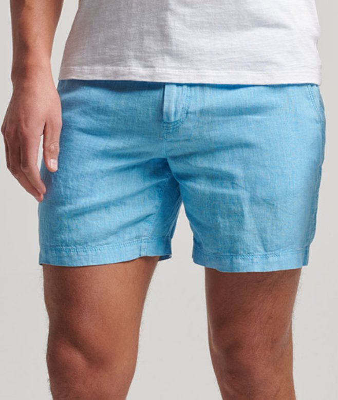 Overdyed Linnen Short Blauw Grootte: M afbeelding