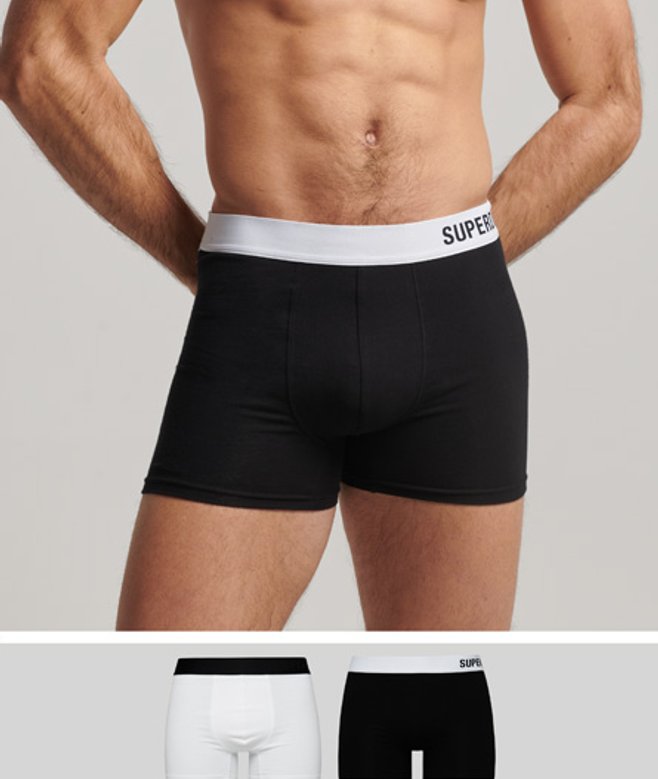 Herren Boxershorts aus Bio-baumwolle im 2er-Pack - Größe: L - Superdry - Modalova
