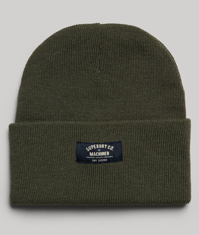 Klassieke Gebreide Beanie Groen Grootte: 1SIZE afbeelding