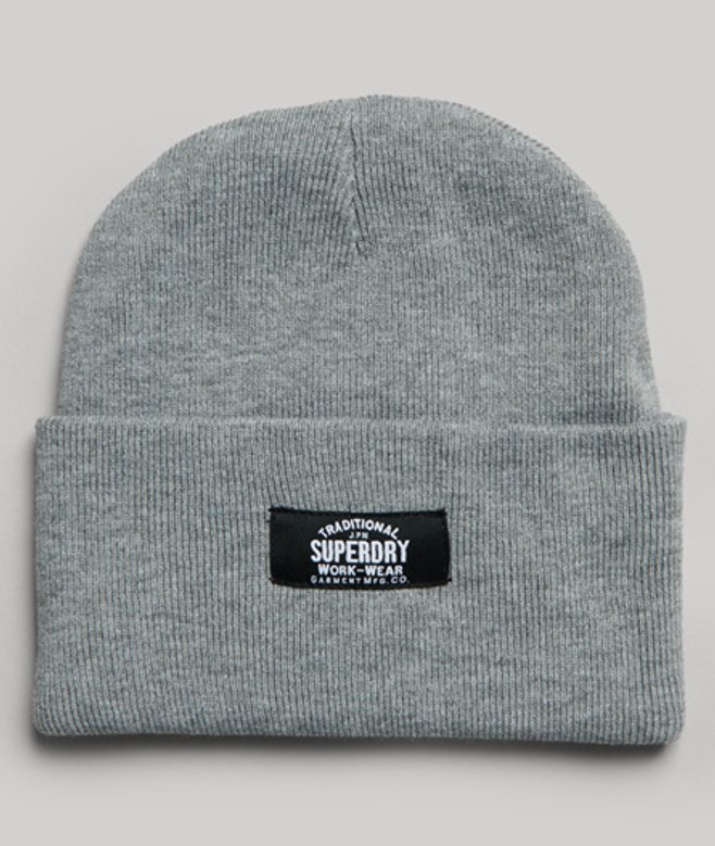 Klassieke Gebreide Beanie Silver Grootte: 1SIZE afbeelding