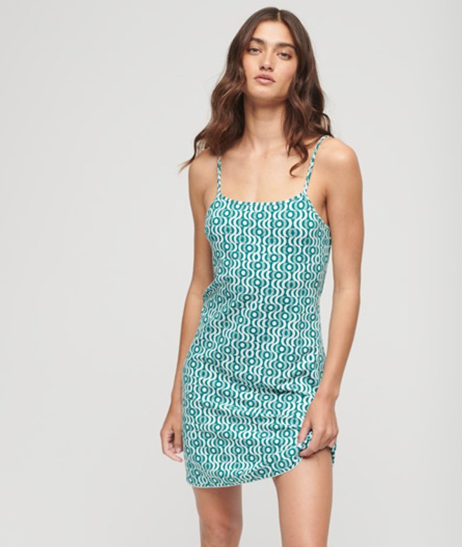 Jersey Cami Mini-jurk met Print