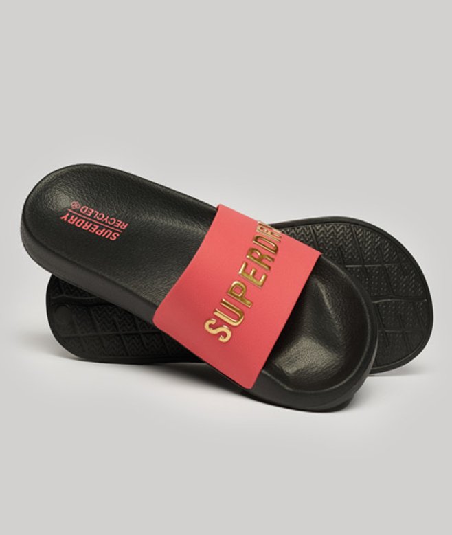 Vegan Code Badslippers met Logo Roze Grootte: S afbeelding