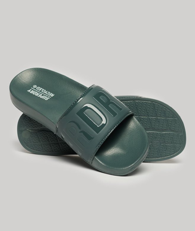 Vegan Code Core Badslippers Groen Grootte: L afbeelding
