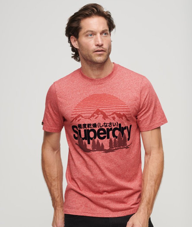 Core Logo Great Outdoors T-shirt Rood Grootte: M afbeelding