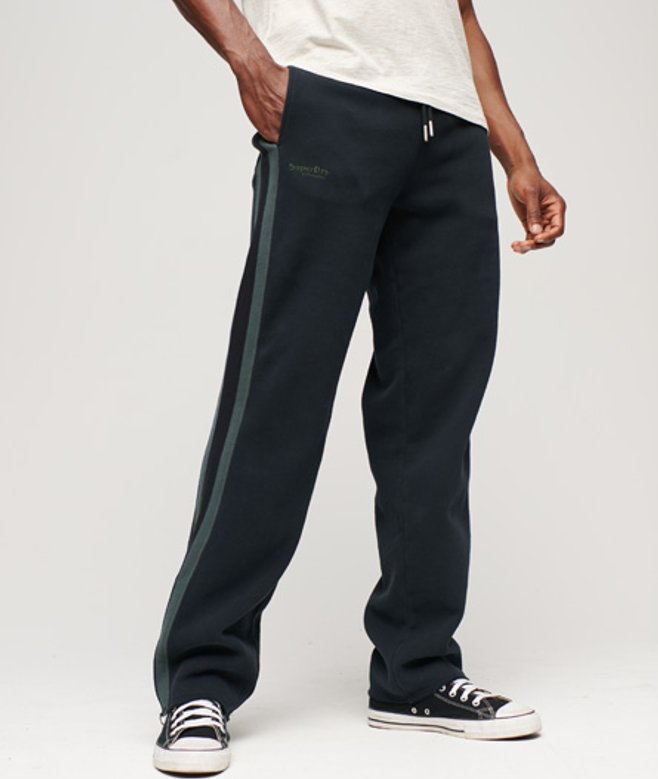 Superdry Essential Joggingbroek met Rechte Pijpen Zwart