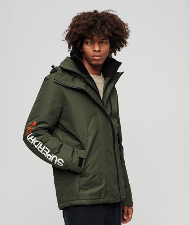 Yachter Windbreaker met Capuchon Groen Grootte: M afbeelding