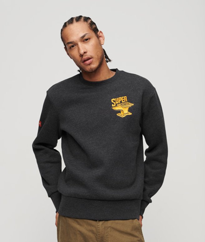 Superdry Workwear Trade Sweatshirt Zwart