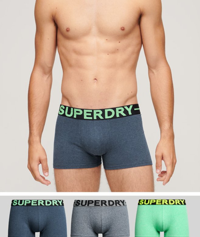 Lot de Trois Boxers en Coton bio Taille: M - Superdry - Modalova