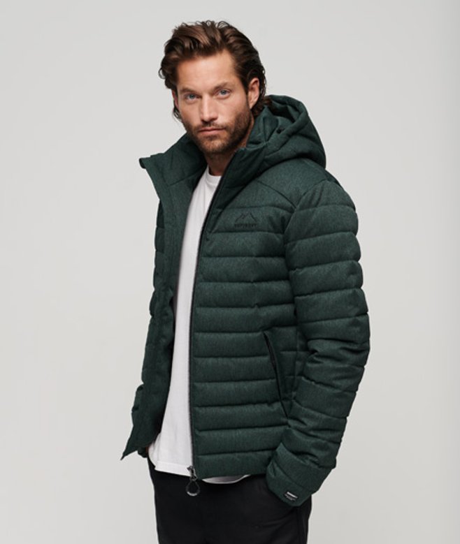 Fuji jas met Capuchon en Visgraatmotief