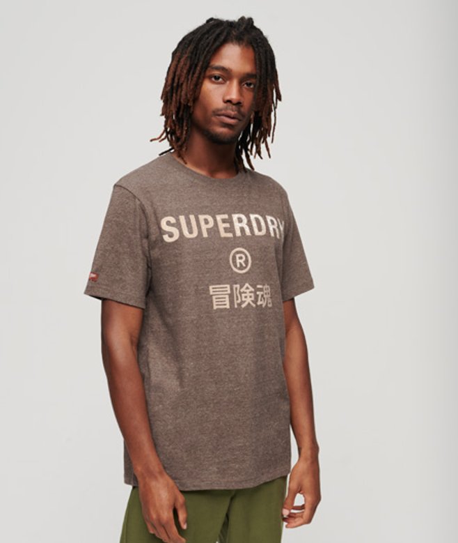 Vintage Workwear T-shirt met Logo