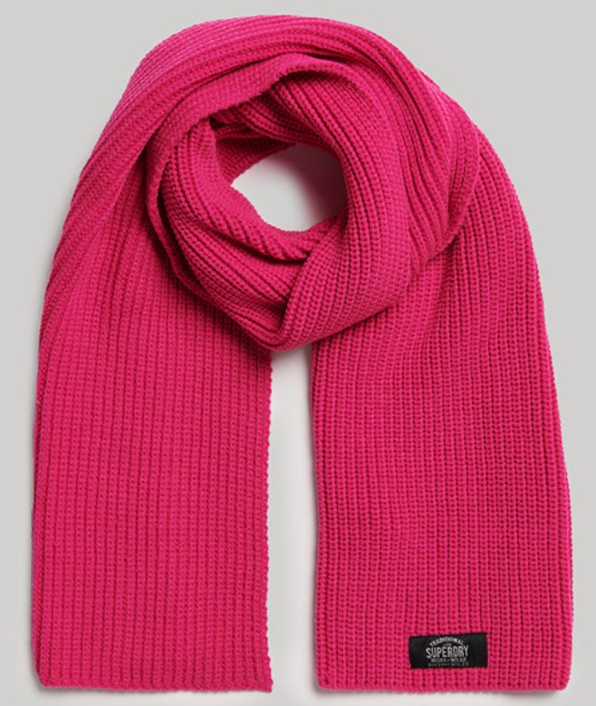 Klassieke Gebreide Sjaal Roze Grootte: 1SIZE afbeelding