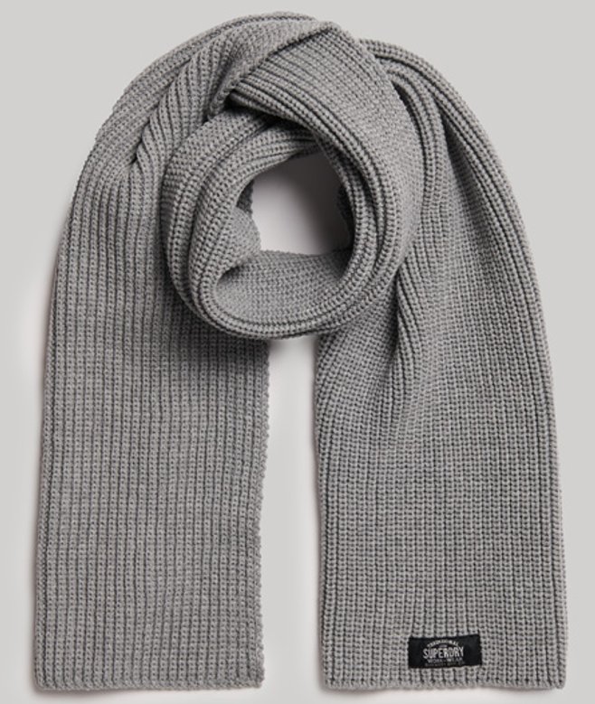 Klassieke Gebreide Sjaal Silver Grootte: 1SIZE afbeelding