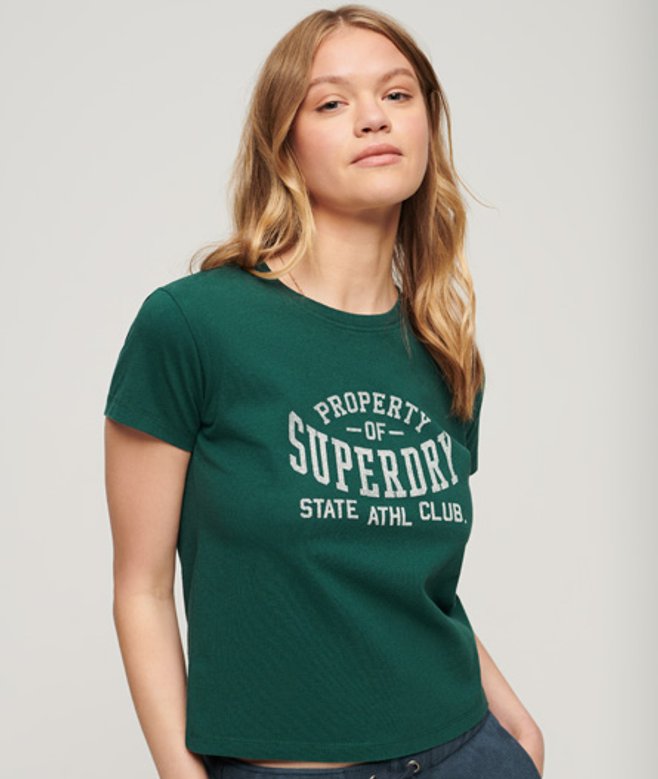 Athletic Essentials Graphic 90s T-shirt Groen Grootte: 44 afbeelding
